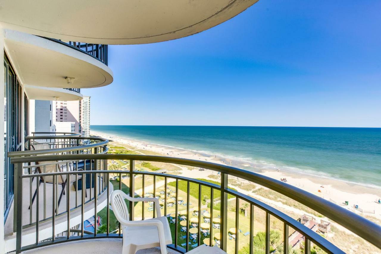 Oceanfront Condo W Balcony King Bed Meridian Plaza Myrtle Beach Buitenkant foto